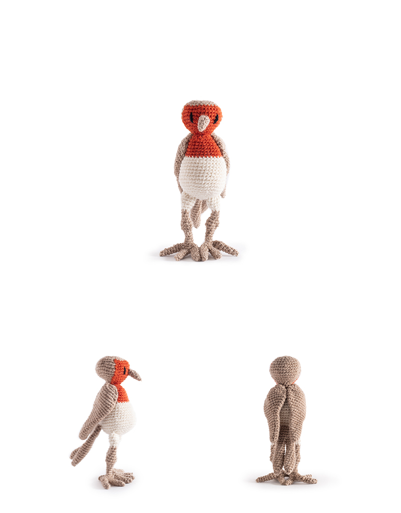 toft ed's animal robin the robin amigurumi crochet